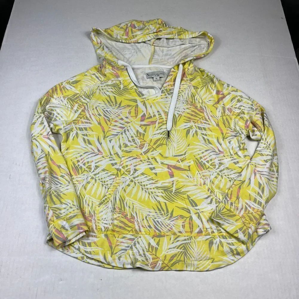 UGG Koolaburra Hooded Top Floral Leaf Print Casual Pullover HoodieâShirt Size XS
